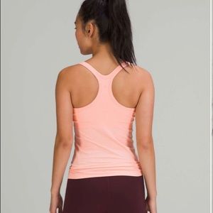 Lululemon Ebb to Street tank top in Dew Pink size 6